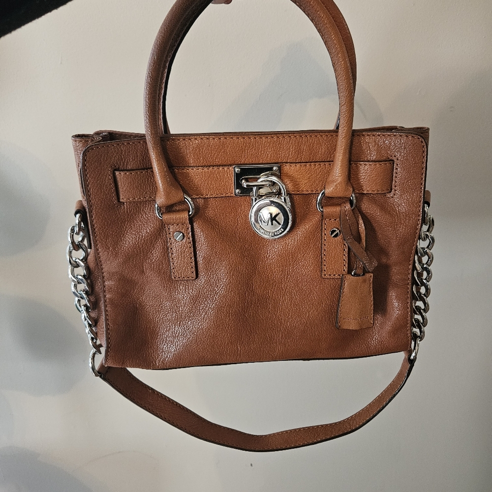 MICHAEL Michael Kors Hamilton Satchel Brown